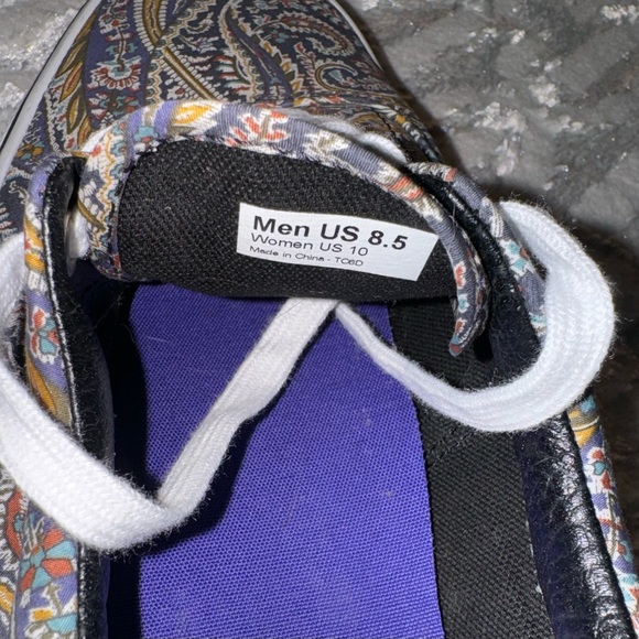 Men’s Vans Multicolor Paisley Sneakers size 8.5 - Picture 6 of 6